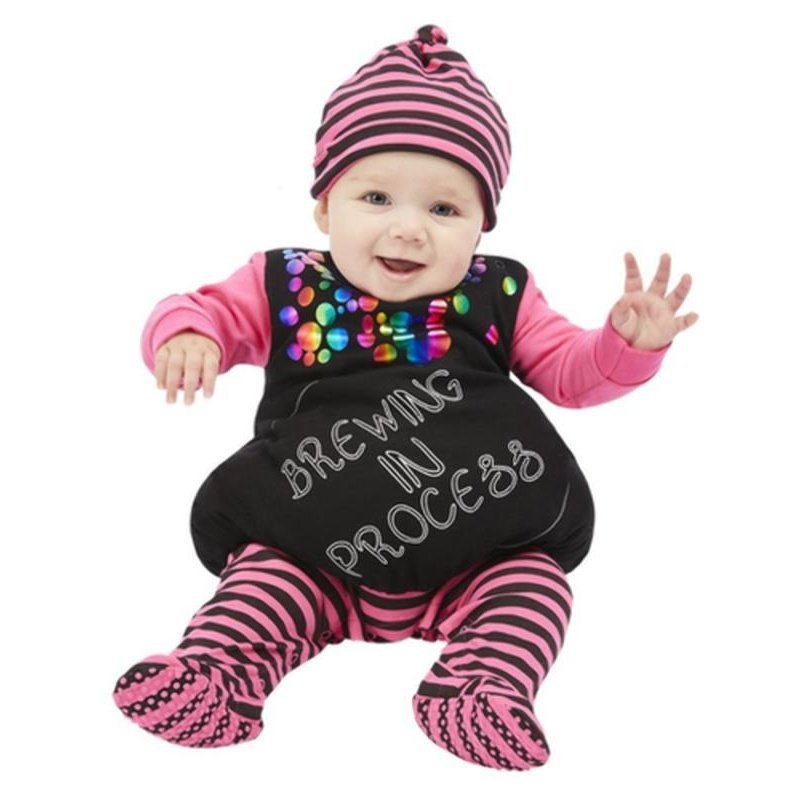 Brewing In Process Witch Babygrow, Purple - Jokers Costume Mega Store