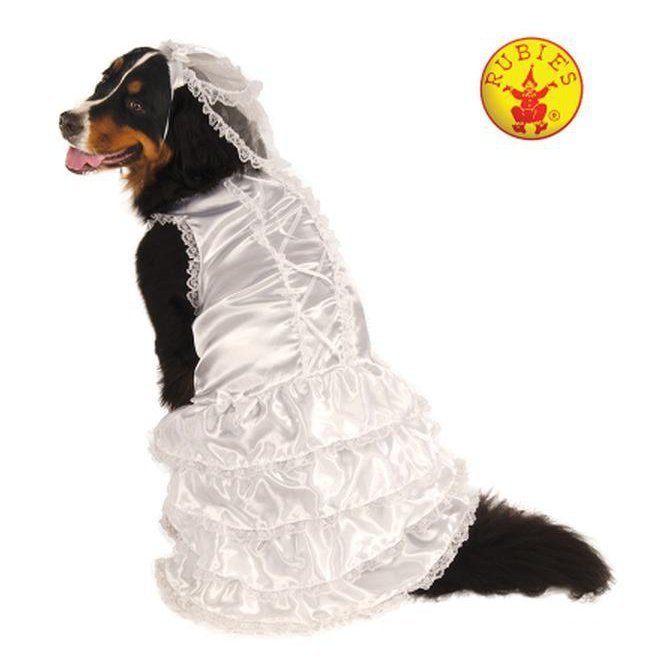 Bride Big Dog Pet Costume Size Xxl - Jokers Costume Mega Store