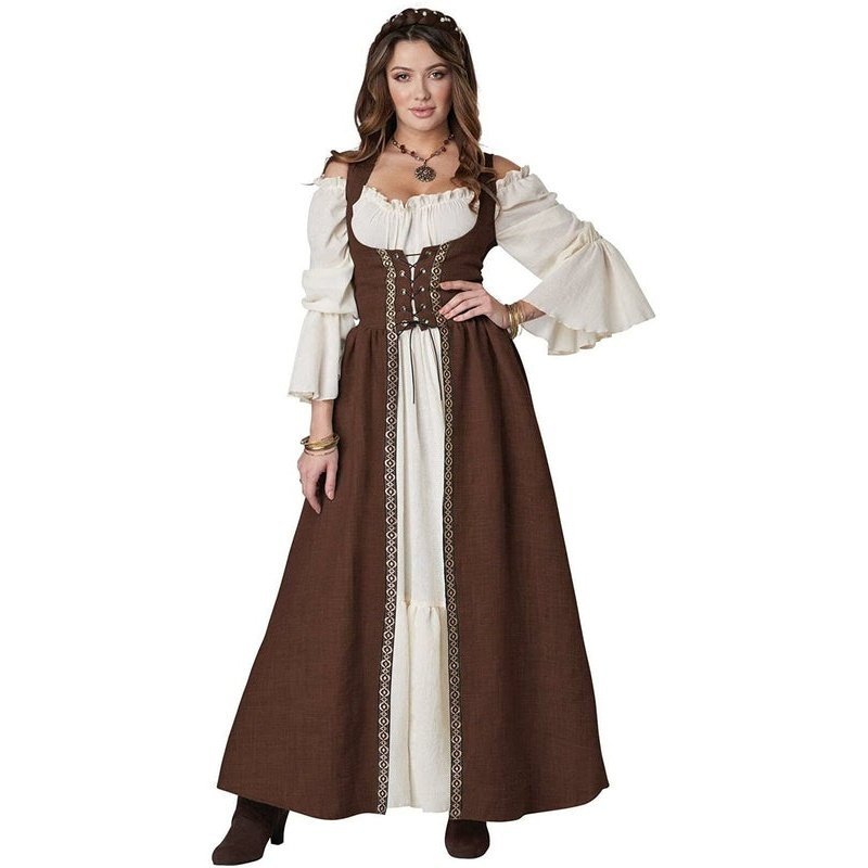 Brown Medieval Overdress Adult Costume - Jokers Costume Mega Store