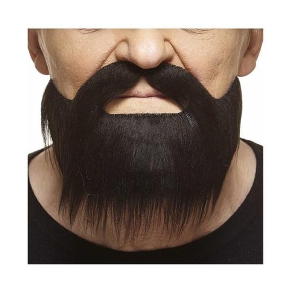 Brown Short Beard With Moustache - Jokers Costume Mega Store