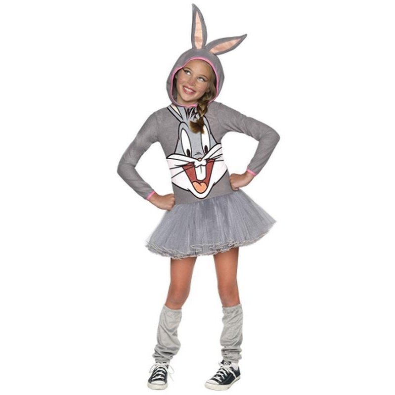 Bugs Bunny Girls Hooded Costume Size S - Jokers Costume Mega Store