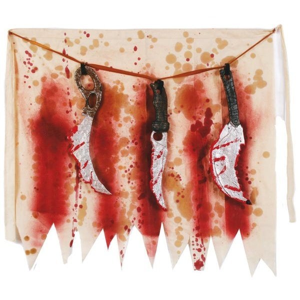 Butcher Apron With Knives - Jokers Costume Mega Store