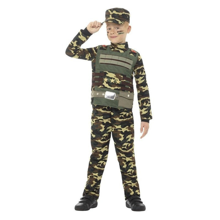 Camouflage Military Boy Costume - Jokers Costume Mega Store