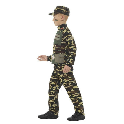 Camouflage Military Boy Costume - Jokers Costume Mega Store