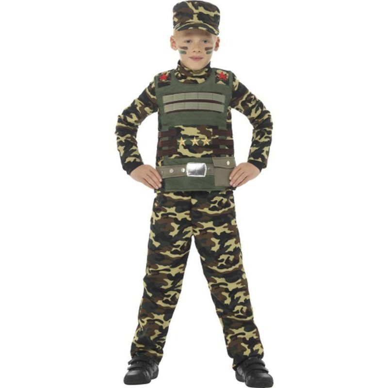 Camouflage Military Boy Costume - Jokers Costume Mega Store