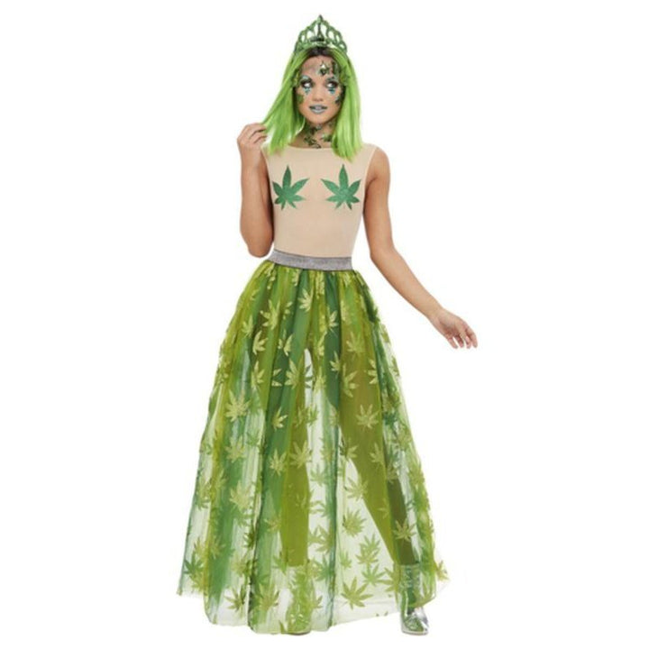 Cannabis Queen Costume, Green - Jokers Costume Mega Store