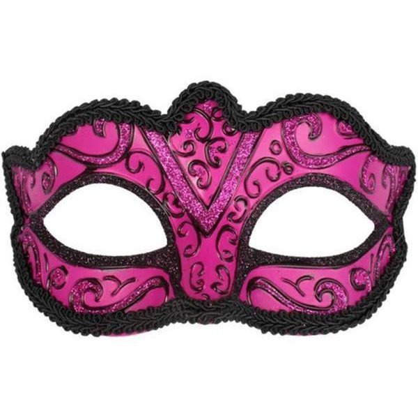 CAPRI Hot Pink Eye Mask - Jokers Costume Mega Store