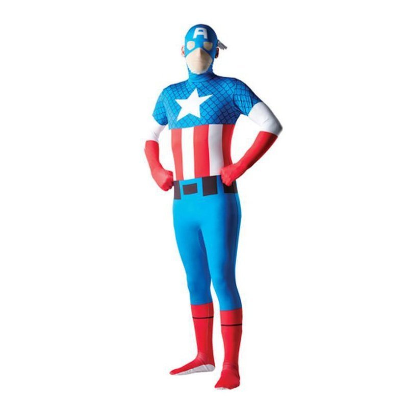 Captain America 2 Nd Skin Suit Size L - Jokers Costume Mega Store