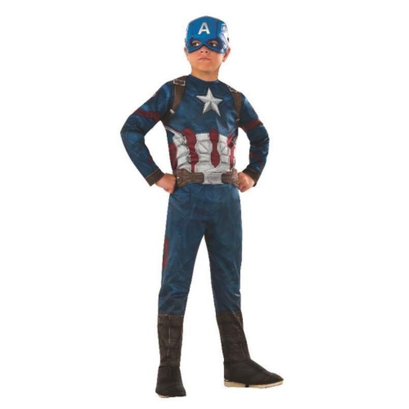Captain America Classic Costume Size 3 5 - Jokers Costume Mega Store