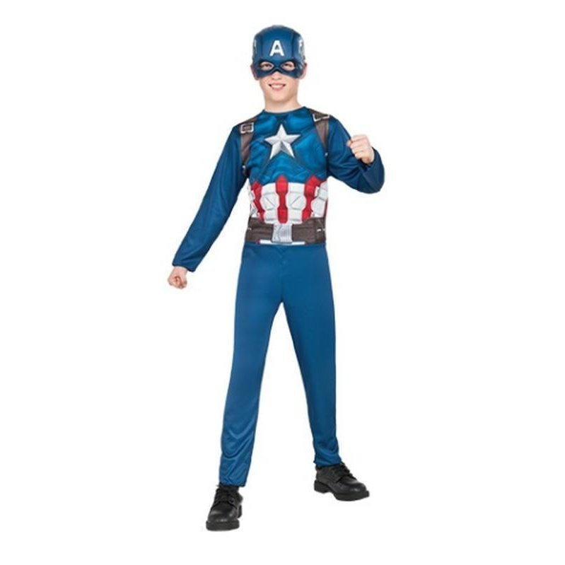 Captain America Costume Size M (5 6) - Jokers Costume Mega Store