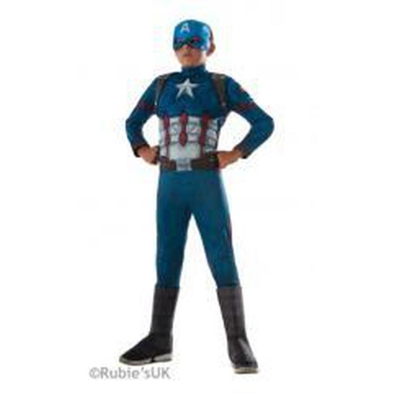 Captain America Cw Deluxe Costume Size M - Jokers Costume Mega Store