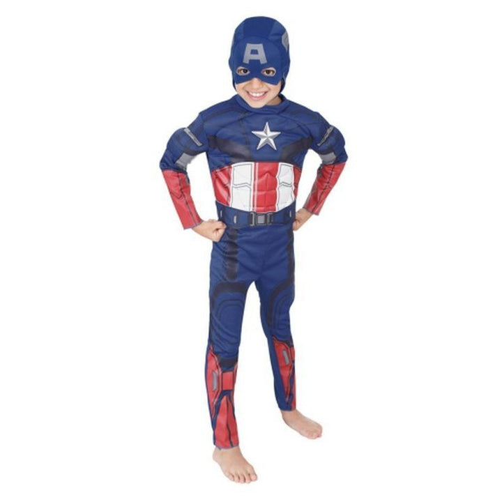 Captain America Delluxe Costume Size 6 8 - Jokers Costume Mega Store