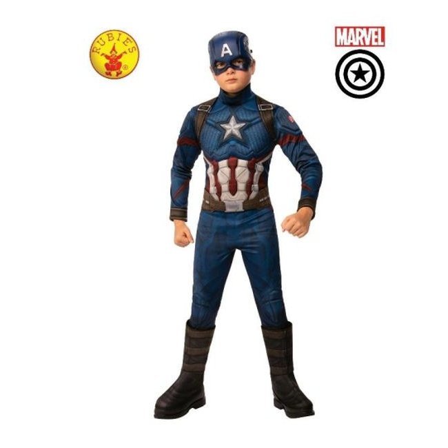 Captain America Deluxe Costume, Child - Jokers Costume Mega Store