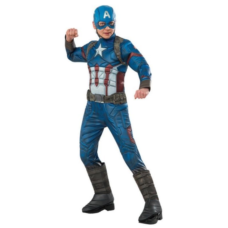 Captain America Premium Costume Size 3 5 - Jokers Costume Mega Store