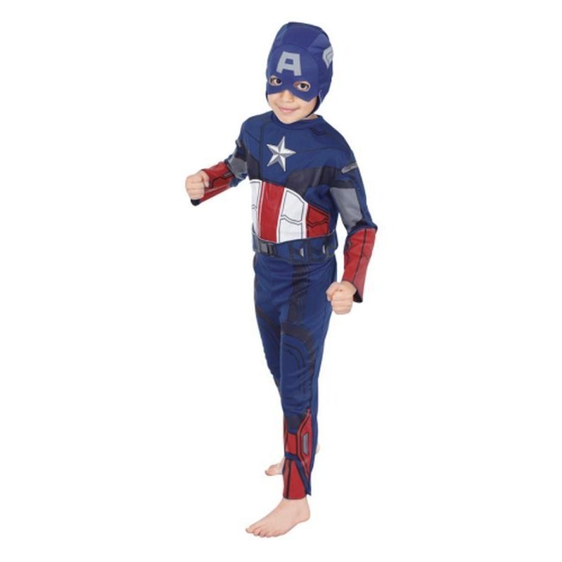 Captain America Std Size 3 5 - Jokers Costume Mega Store