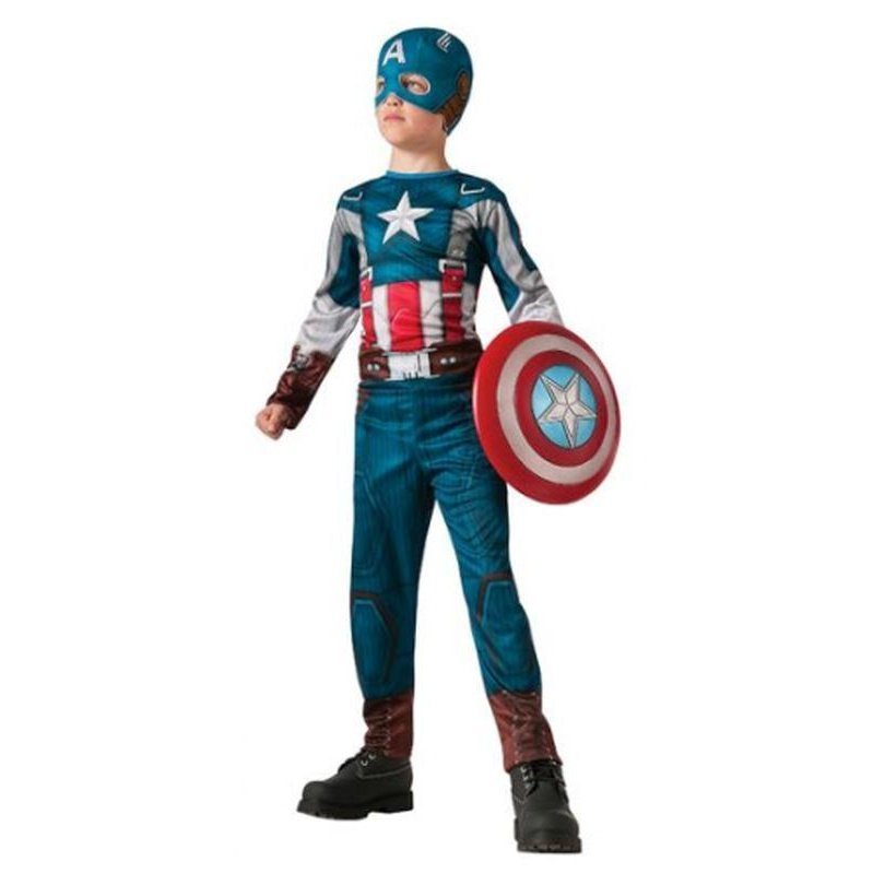 Captain America Ws Retro Classic Costume Size M - Jokers Costume Mega Store