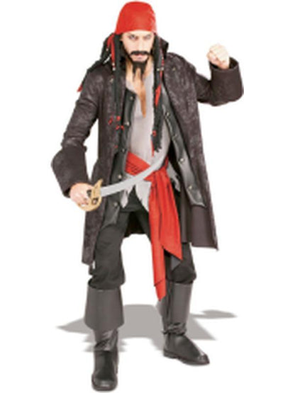 Captain Cutthroat Costume Size Std - Jokers Costume Mega Store