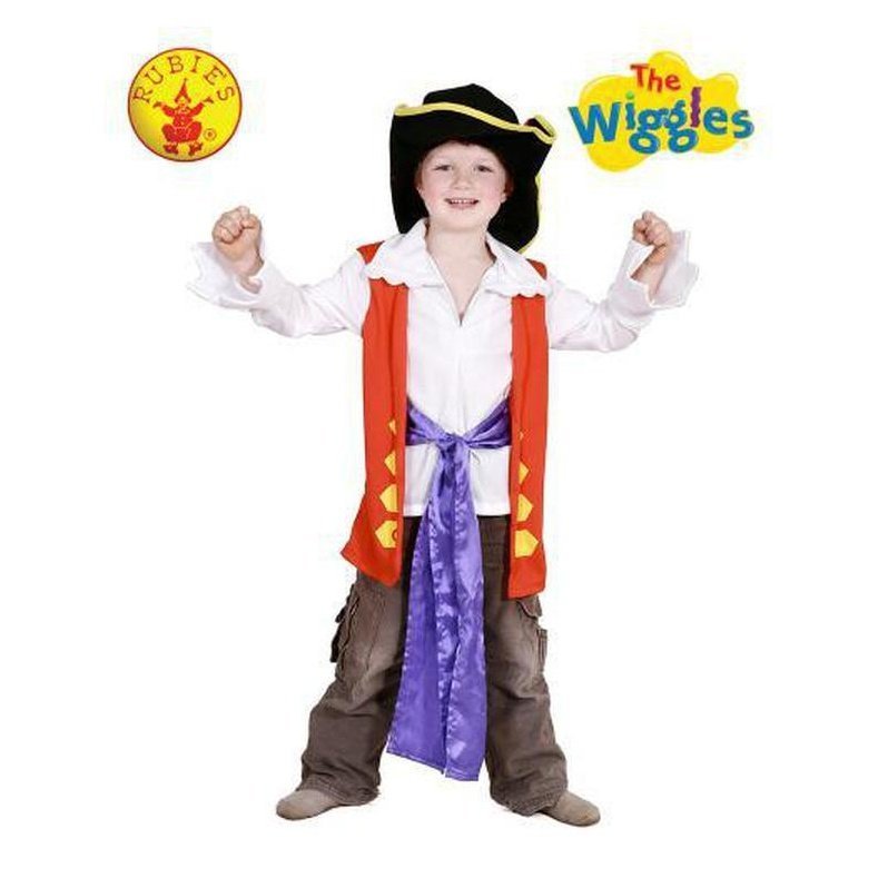 Captain Feathersword Dress Up Set Size 2 4 - Jokers Costume Mega Store
