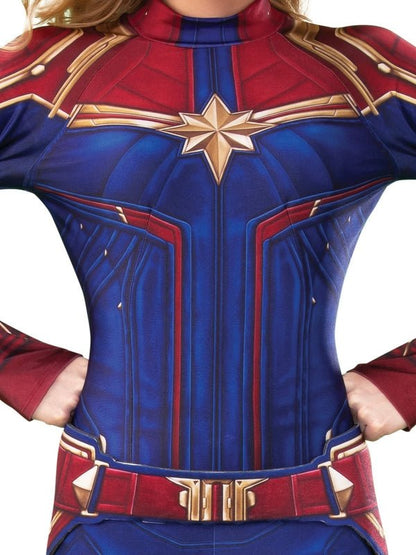 Captain Marvel Deluxe Costume, Adult - Jokers Costume Mega Store