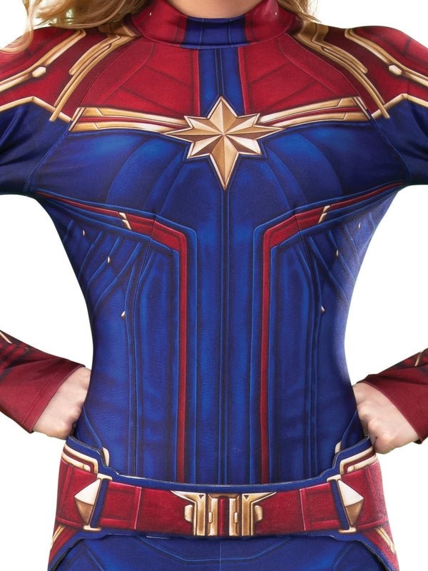 Captain Marvel Deluxe Costume, Adult - Jokers Costume Mega Store