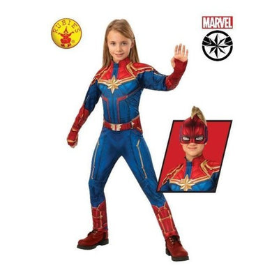 Captain Marvel Deluxe Hero Suit, Child. - Jokers Costume Mega Store