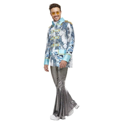 Carnival Jacket, White & Blue - Jokers Costume Mega Store