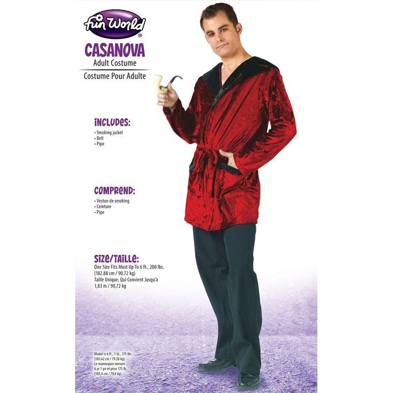 Casanova Smoking Jacket - Jokers Costume Mega Store
