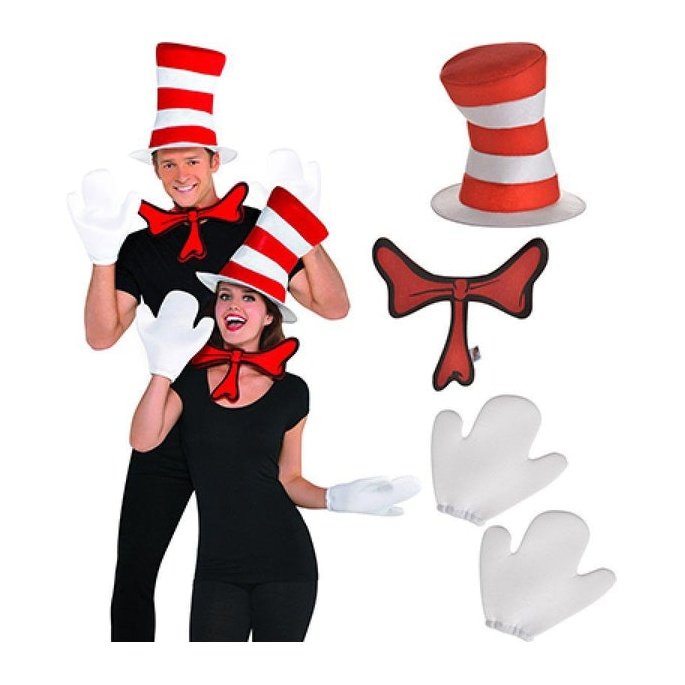 Cat In The Hat Accessory Kit - Jokers Costume Mega Store