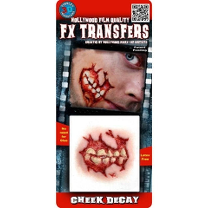 Cheek Decay - 3D FX Transfer - Small - Jokers Costume Mega Store