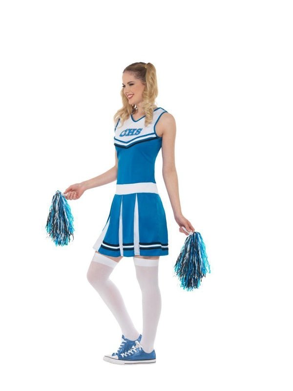 Cheerleader Costume, Blue - Jokers Costume Mega Store