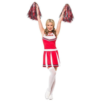 Cheerleader Costume, Red - Jokers Costume Mega Store