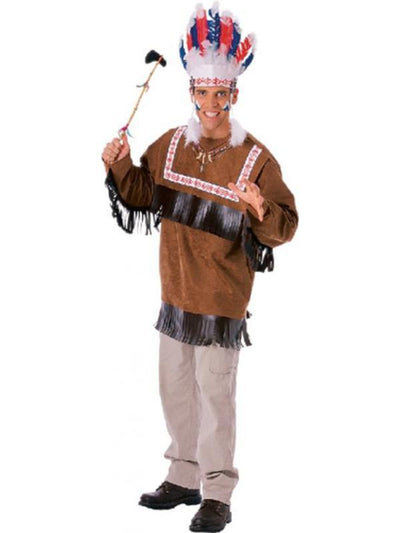 Cherokee Warrior Costume Size Std - Jokers Costume Mega Store