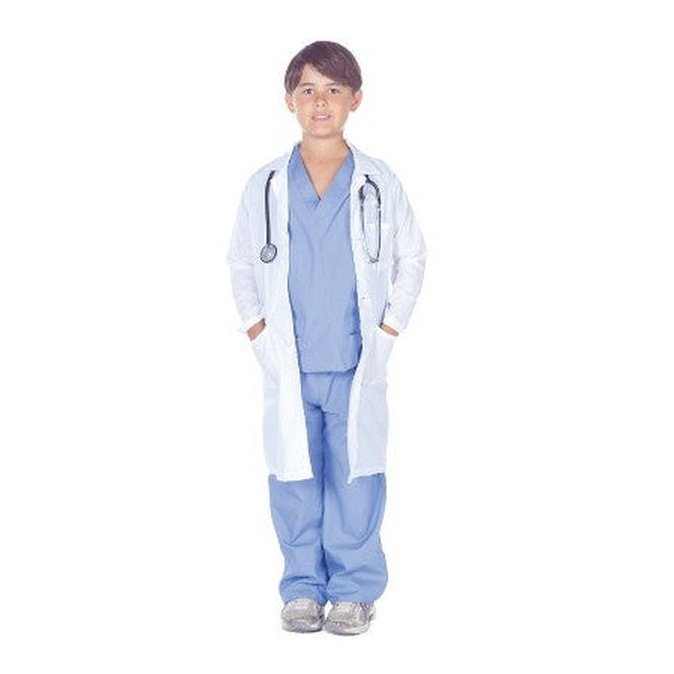 Child Doctor Scrubs With Lab Coat - Jokers Costume Mega Store