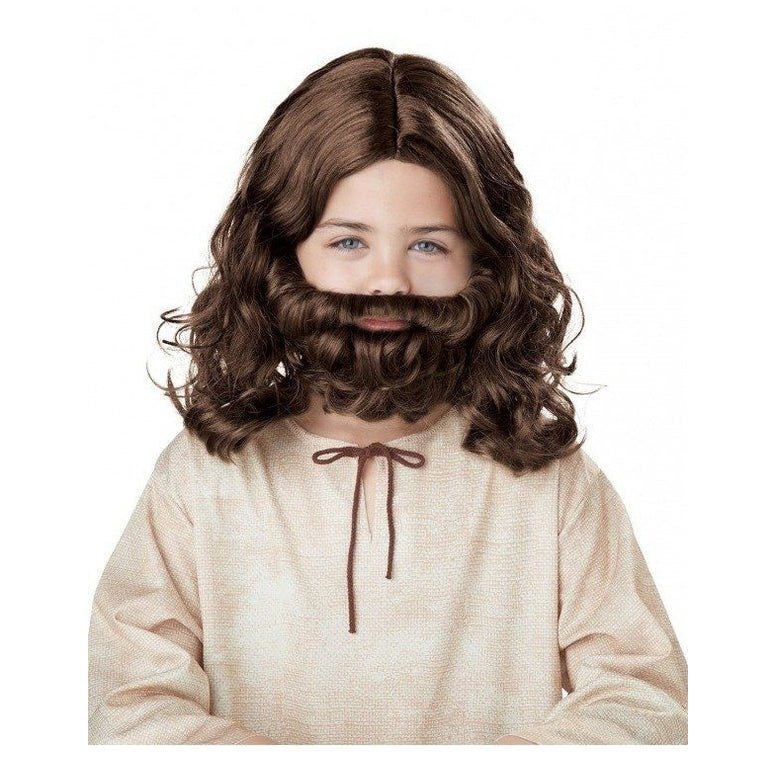 Child Jesus Wig And Beard - Jokers Costume Mega Store
