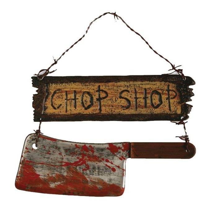 Chop Shop Sign - Jokers Costume Mega Store