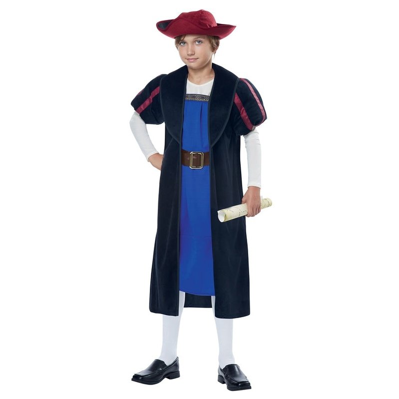 Christopher Columbus/Explorer Boys Costume - Jokers Costume Mega Store