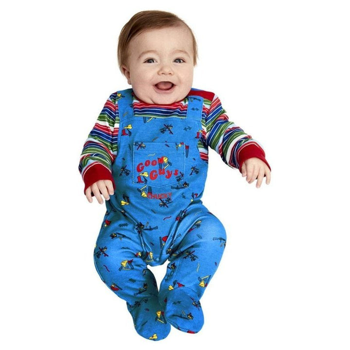 Chucky Baby Costume, Blue & Red - Jokers Costume Mega Store
