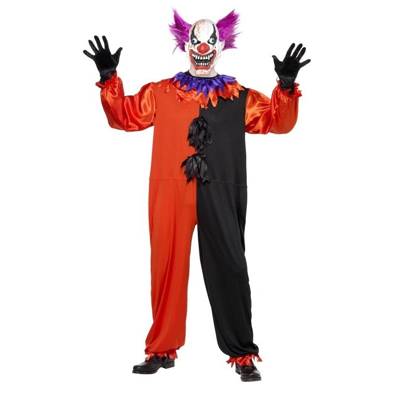 Cirque Sinister Scary Bo Bo the Clown Costume - Jokers Costume Mega Store