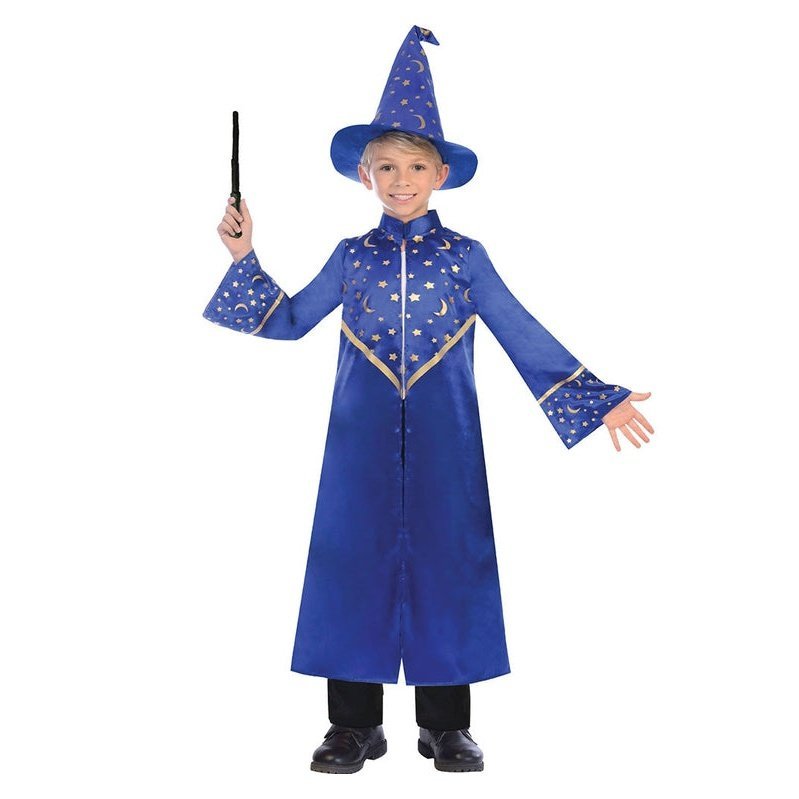 Classic Blue Wizard Boys Costume - Jokers Costume Mega Store