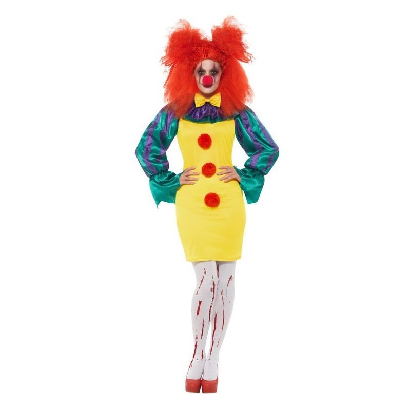 Classic Horror Clown Lady Costume - Jokers Costume Mega Store