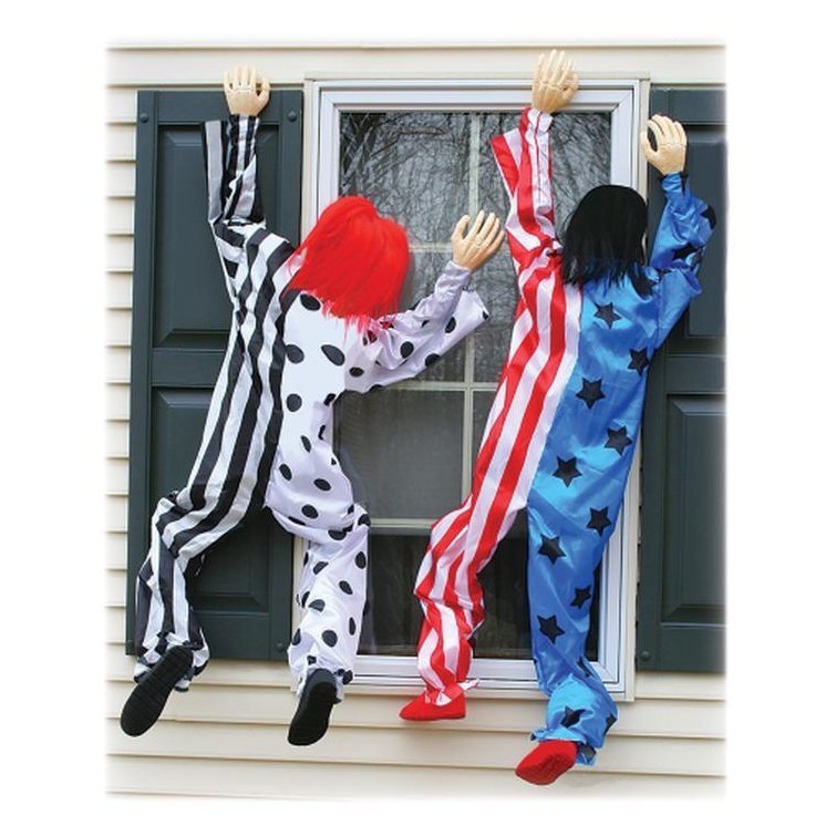 Climbing Dead Clown 5'red/White Suit - Jokers Costume Mega Store