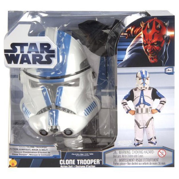 Clone Trooper Action Suit Boxed Size M - Jokers Costume Mega Store