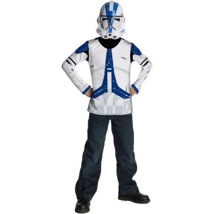 Clone Trooper Costume Top Size S - Jokers Costume Mega Store