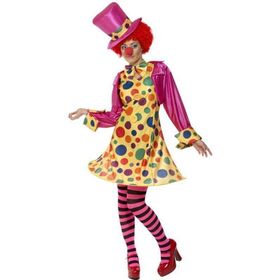 Clown Lady Costume, Multi-Coloured - Jokers Costume Mega Store