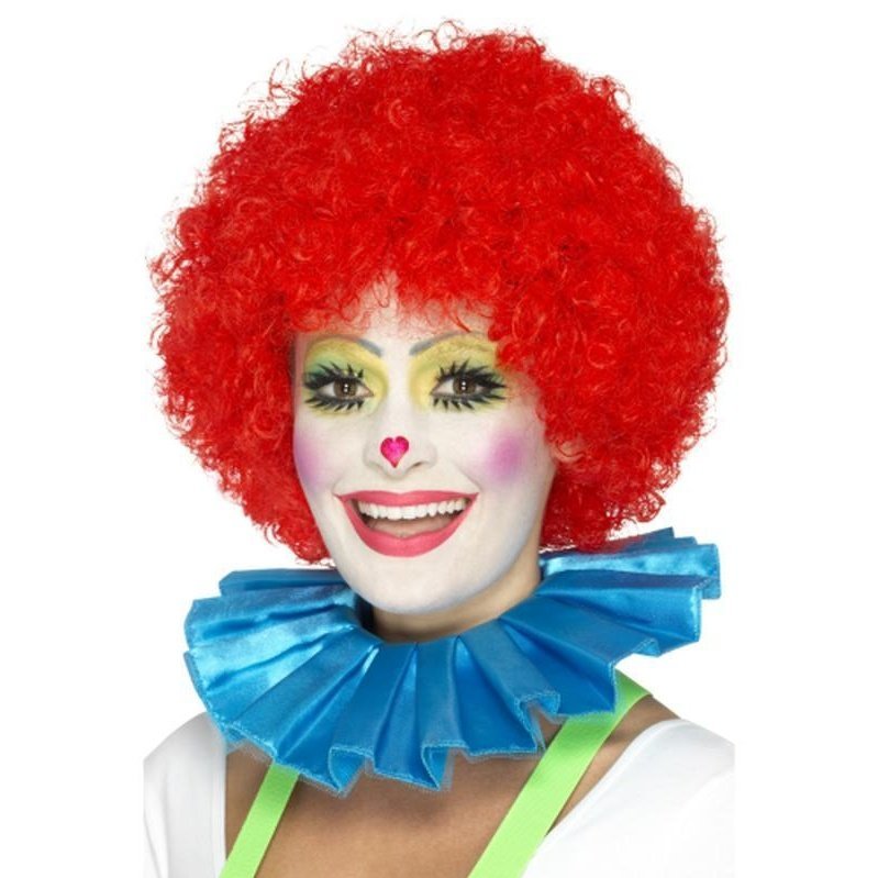 Clown Neck Ruffle Blue - Jokers Costume Mega Store