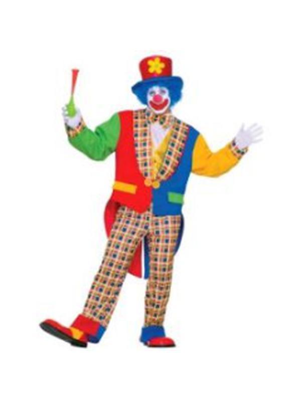 Clown On The Town Costume Size Std - Jokers Costume Mega Store