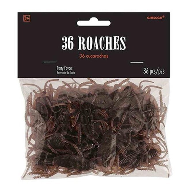 Cockroach Multipack C - 36 Plastic Roaches for Parties