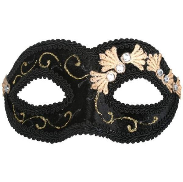 COCO Black Velvet Eye Mask - Jokers Costume Mega Store