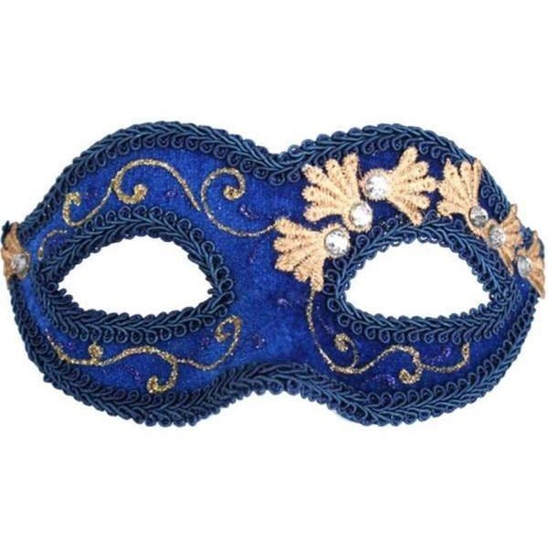 COCO Blue Velvet Eye Mask - Jokers Costume Mega Store