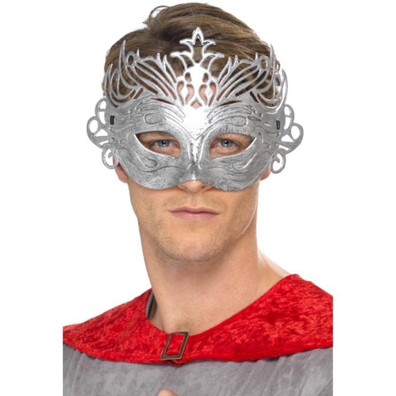 Colombina Silver Mask - Jokers Costume Mega Store